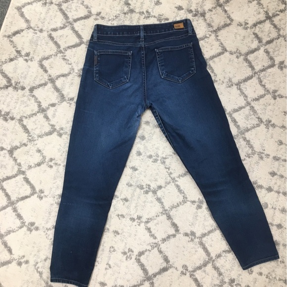 Paige Verdugo Crop Dark Blue Skinny Jeans size 29 - Picture 4 of 6